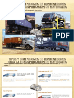 Tipos y Dimensiones de Contenedores TERRESTRES y FERROVIARIOS para La Transportación de Materiales