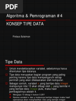 4 Tipe Data