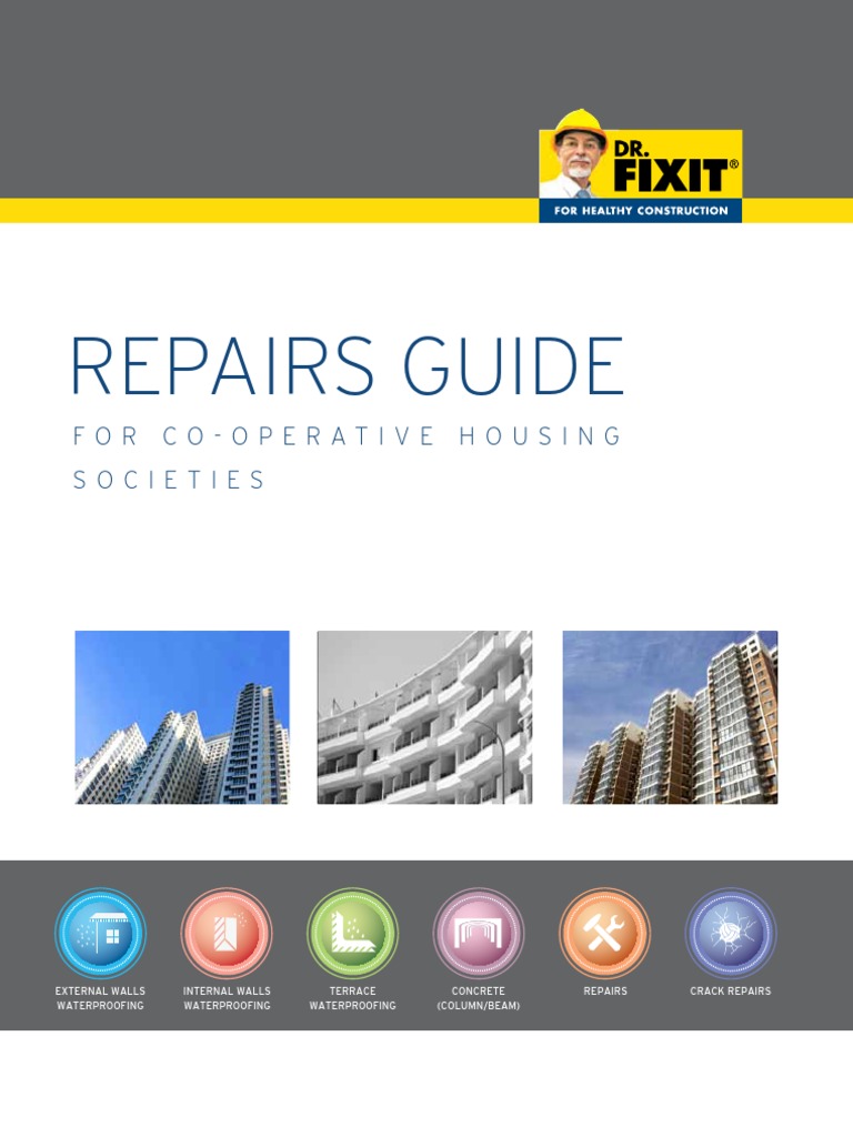 Waterproofing Solutions for Housing Societies | PDF | Epoxy | Concrete