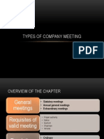 Types of Company Meeting