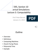 ECE 595, Section 10 Numerical Simulations Lecture 3: Computability