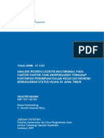 Analisis Regresi Logistik Multinomial Pada Faktor Faktor Yang Berpengaruh Terhadap Partisipasi Perempuan Dalam Kegiatan Ekonomi Berdasarkan Status