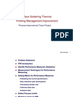 Wave Soldering Thermal Profiling Management Improvement: Process Improvement Team Project