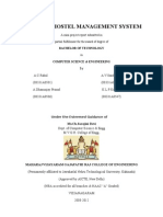 College Hostel Management System: A Mini Project Report Submitted in Partial Fulfillment For The Award of Degree of