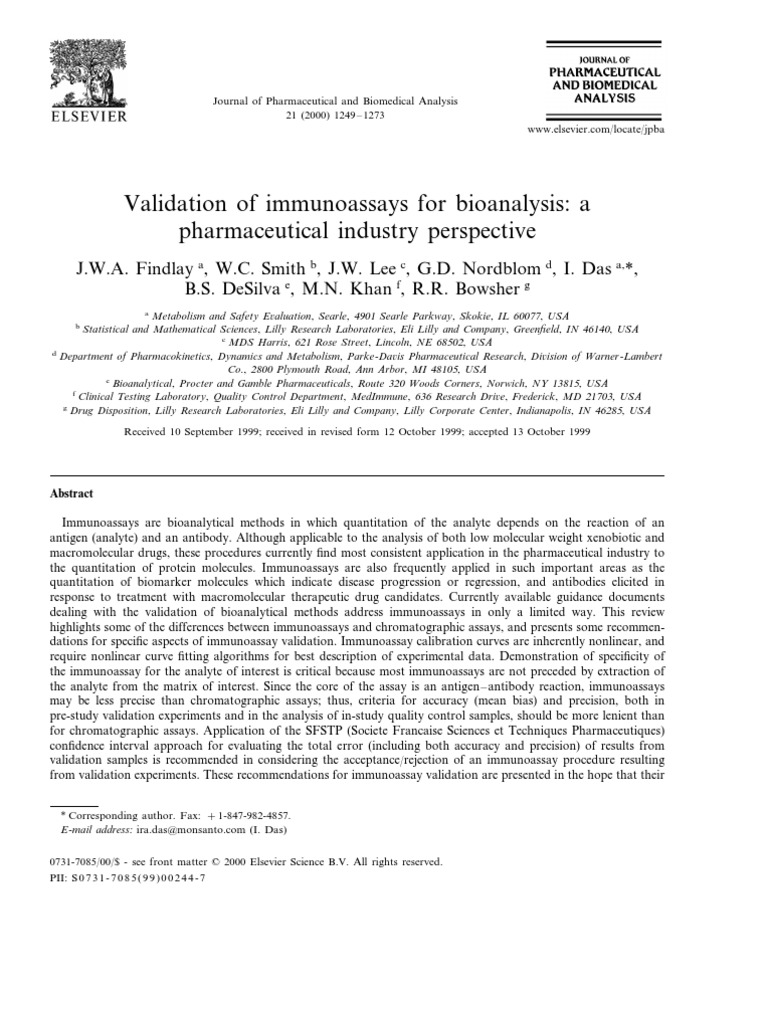 Immunoassays and Validation | PDF | Immunoassay | Assay