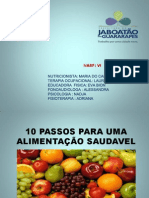 10 PASSOS PARA UMA ALIMENTAÇÃO SAUDAVEL