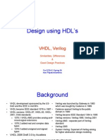 Design Using HDL'S: VHDL, Verilog