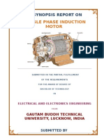 Single Phase Induction Motor: A Synopsis Report On