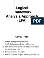 Logical Framework Analysis/Approach (LFA)