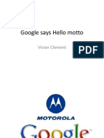 Google Says Hello Motto: Vivian Clement