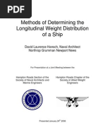 Methods of Longitudinal Weight Distribution