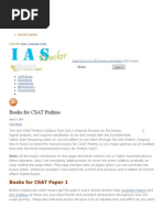 Books For CSAT Prelims Best Books For IAS Prelims and Mains