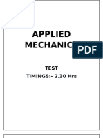 Applied Mechanics Test