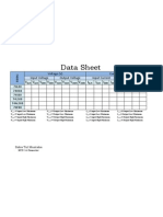 Data Sheet: Voltage (V) Current (I) Input Voltage Output Voltage Input Current Output Current