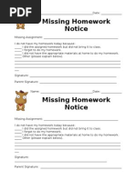 Student Absence Assignment Tracker | PDF