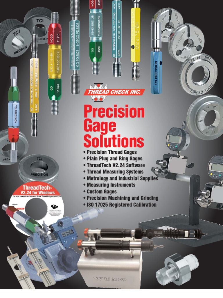 Precision Gage Solutions Thread Check Inc PDF Drill Screw