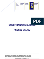 Questionnaire Sur Les Règles de Jeu - FR