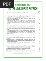 A Chronological Timeline of The Life of ST Patrick