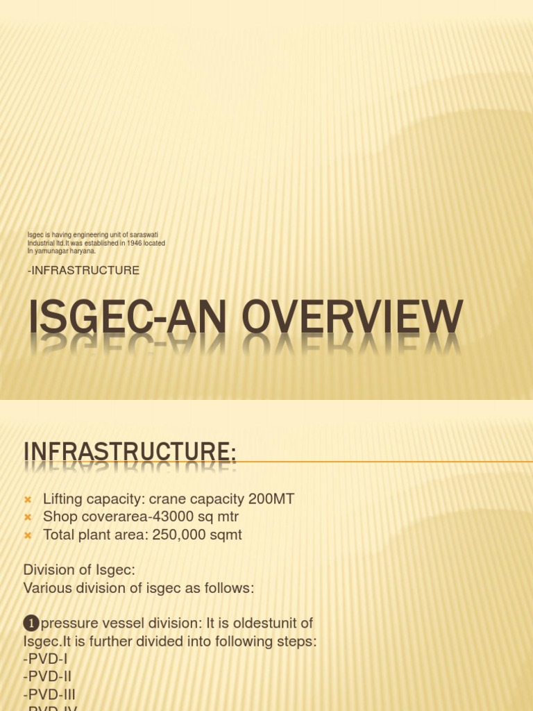 Isgec Engineering Overview | PDF | Home & Garden | Computers
