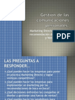 Gestion de Las Comunicaciones Personales