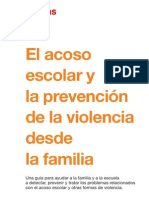 El acoso escolar y la prevención de la violencia desde la familia