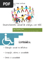 Desenvolvimento sexual de crianças com NEE