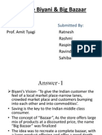 Kishore Biyani & Big Bazaar: Submitted To: Submitted by