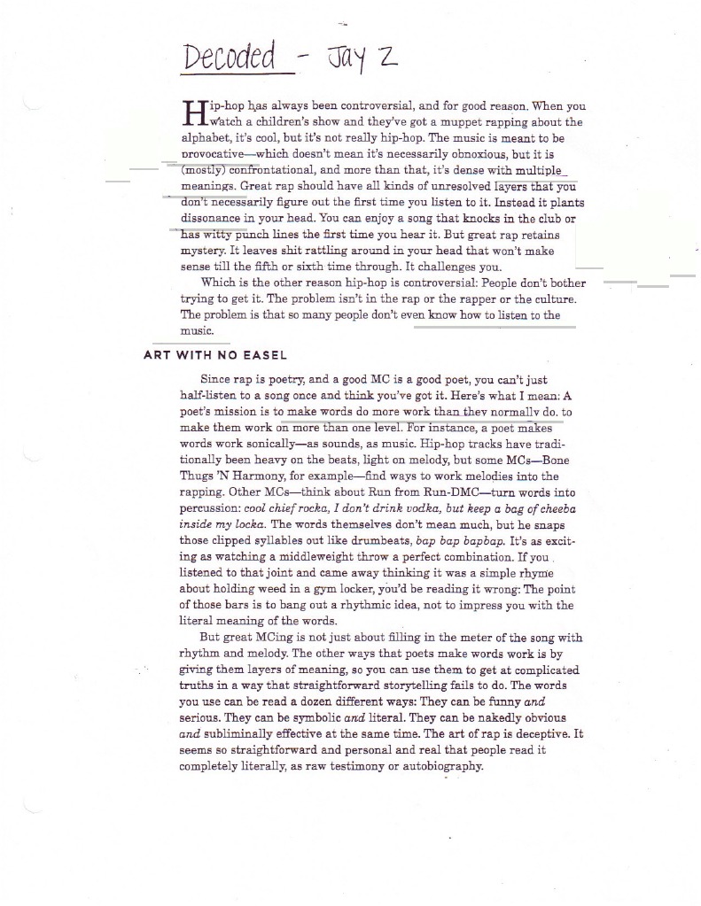 Jay Z Decoded PDF