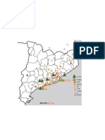 Distribució Territorial de Les Colles Castelleres Segons Gamma 2012-2013