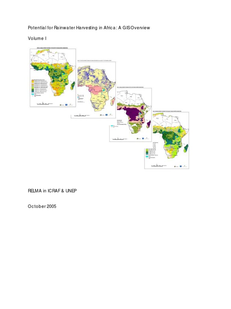 RWH in Africa-Final | PDF | Geographic Information System | Water Resources