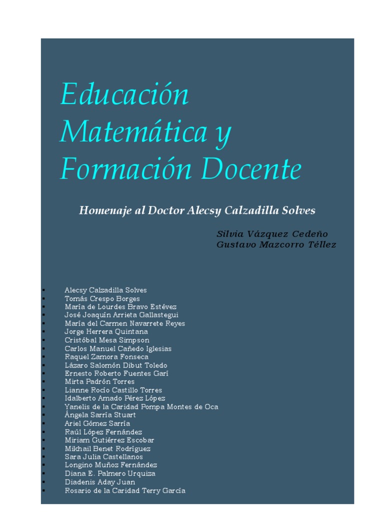 Homenaje Matematicas en Cuba | PDF