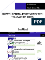 GROWTH OPTIMAL INVESTMENTS WITH TRANSACTION COSTS