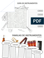 Ficha 2 Instrumentos Musicales y Familias