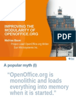 IMPROVING THE MODULARITY OF OPENOFFICE.ORG