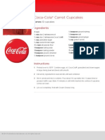 Coca-Cola® Carrot Cupcakes: Ingredients