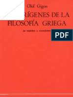 Gigon Olof-Los Origenes de La Filosofia Griega - De-Hesiodo-A-Parmenides