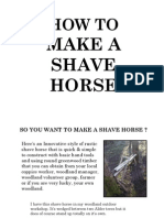 So You Want To Make A Shave Horse - Printable