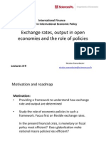 Exchange Rates, Output in Open Eco