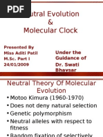 Download Neutral Evolution and Molecular Clocks by Aditi Patil SN12949665 doc pdf