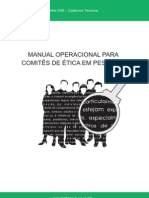 Manual Operacional para Comitês de Ética em Pesquisa