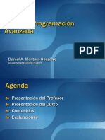 Taller de Programación Avanzada: Daniel A. Montero González