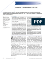 Research: Cardiovascular Disease After Escherichia Coli O157:H7 Gastroenteritis