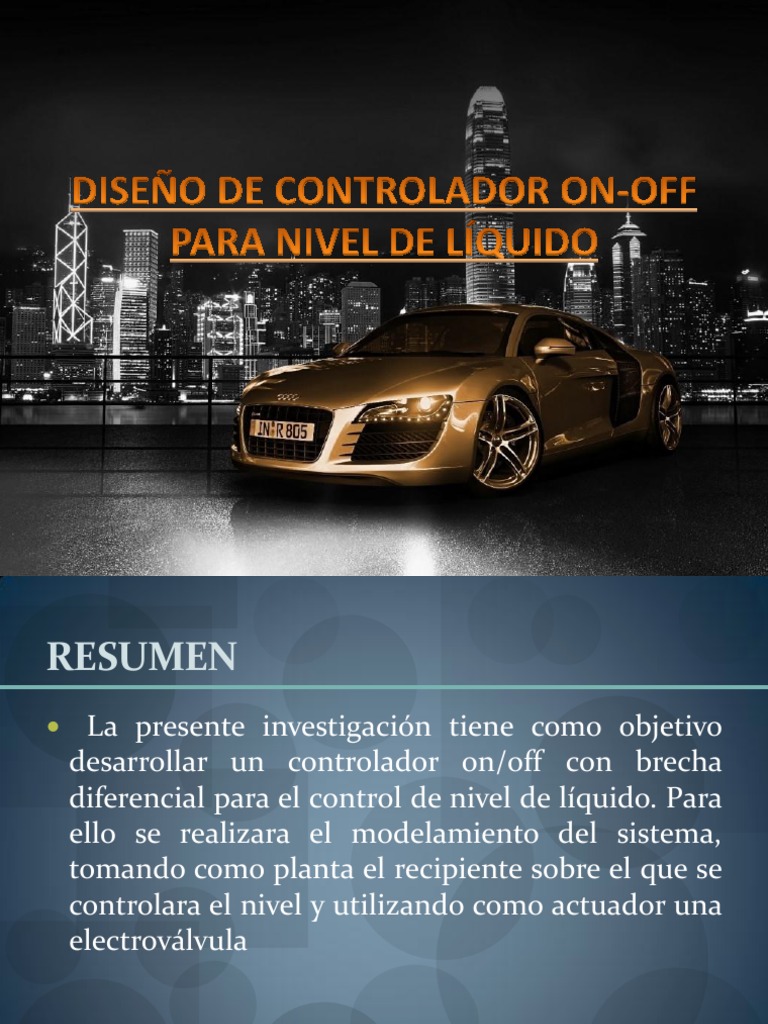 Diseño de Controlador On-Off para Nivel de Líquido | PDF | Sistema de ...