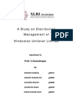 Distribution Management of Hindustan Unilever Ltd.