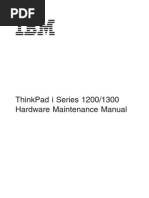 Download ThinkPad i Series 12001300 Hardware Maintenance Manual by LCDpanel SN12950983 doc pdf