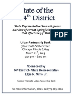 Il State Rep - Elgie Sims -State of the District March