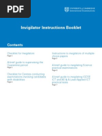 Invigilator Instructions 2011