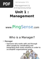 Download Management and Entrepreneurship  Unit 1 by sandeephegde88 SN12952188 doc pdf