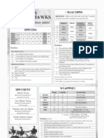 Musket and Tomahawk Playsheet