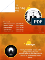 Sifat Anonym Didalam Dunia Maya (Cyber Space)